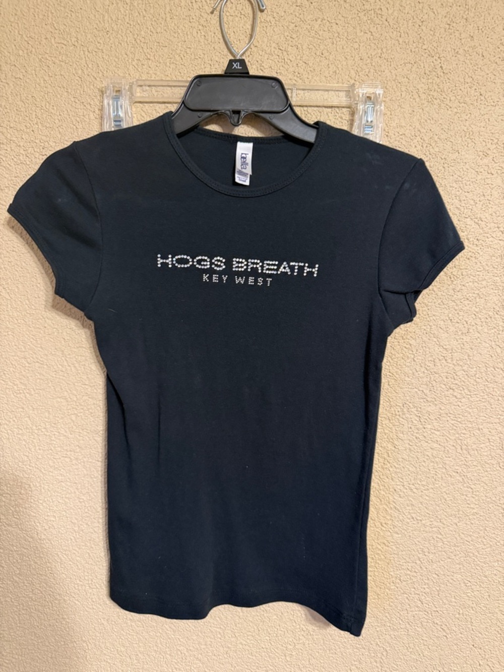 Source Unknown Black Women's Rhinestone 'Hogs Breath Key West' Tee